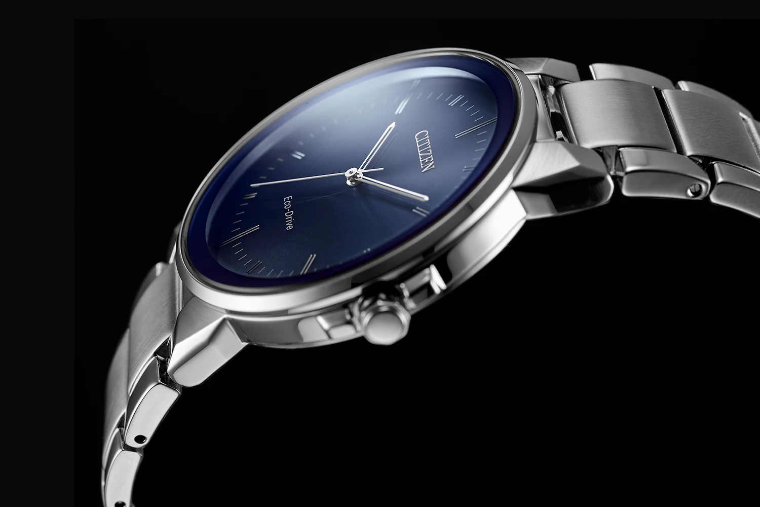 Axiom - Men's Eco-Drive BJ6510-51L Silver Tone Steel Watch | CITIZEN